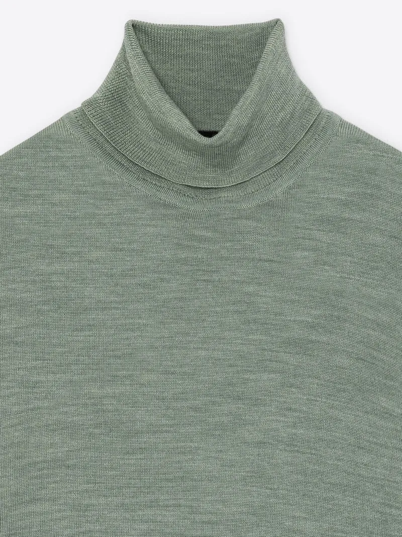 Pull col roulé en laine Mérinos