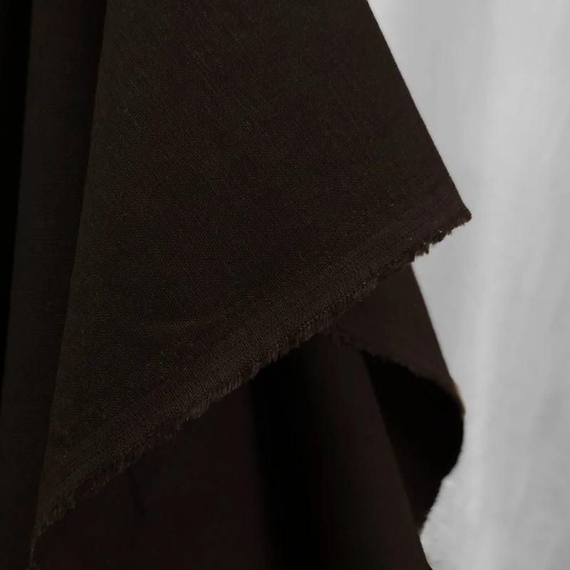 Tissu extensible en mélange de rayonne et de lin