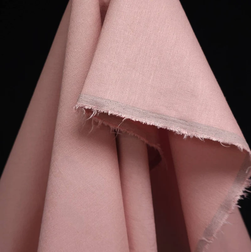 Tissu extensible en mélange de rayonne et de lin