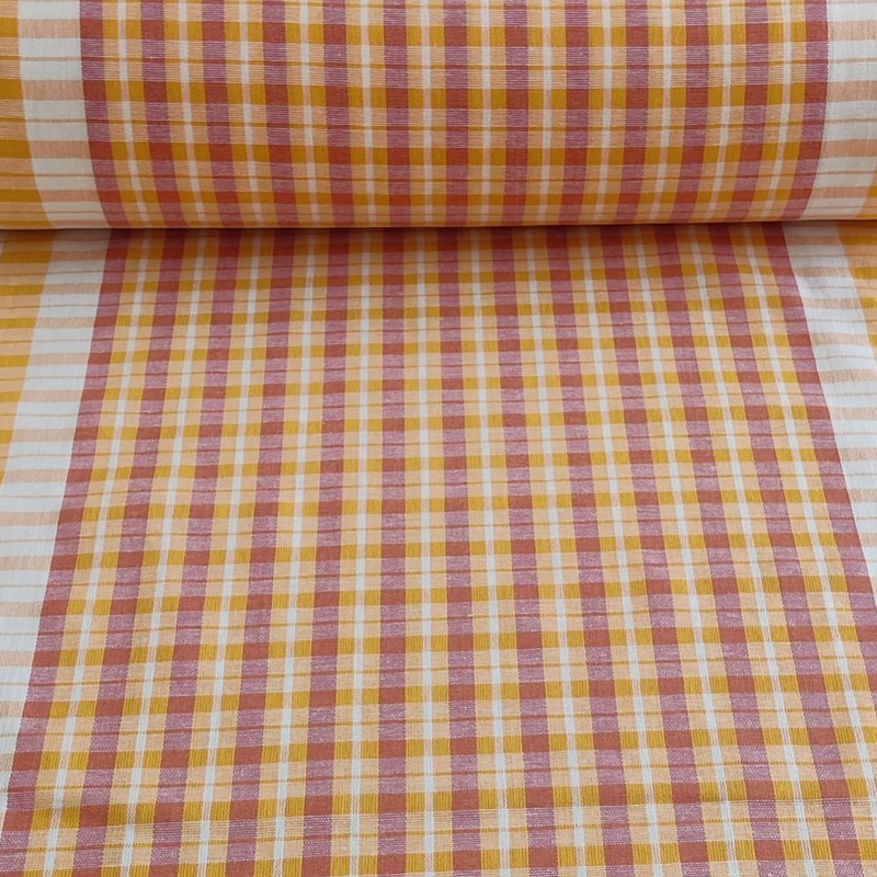 Tissu pour linge à Vaisselle | Coton & Lin | Carreaux