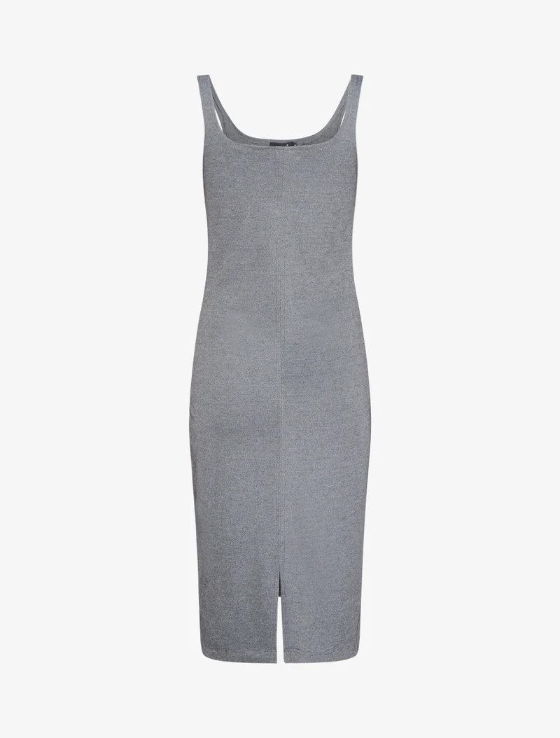 Robe basic stretch - Gris foncé