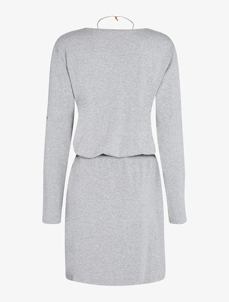 Robe casual à sautoir - Gris clair