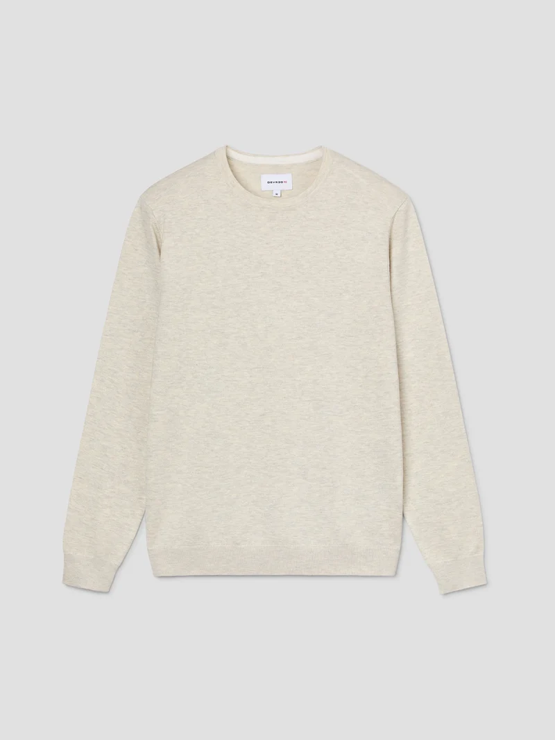 Pull col rond en jersey