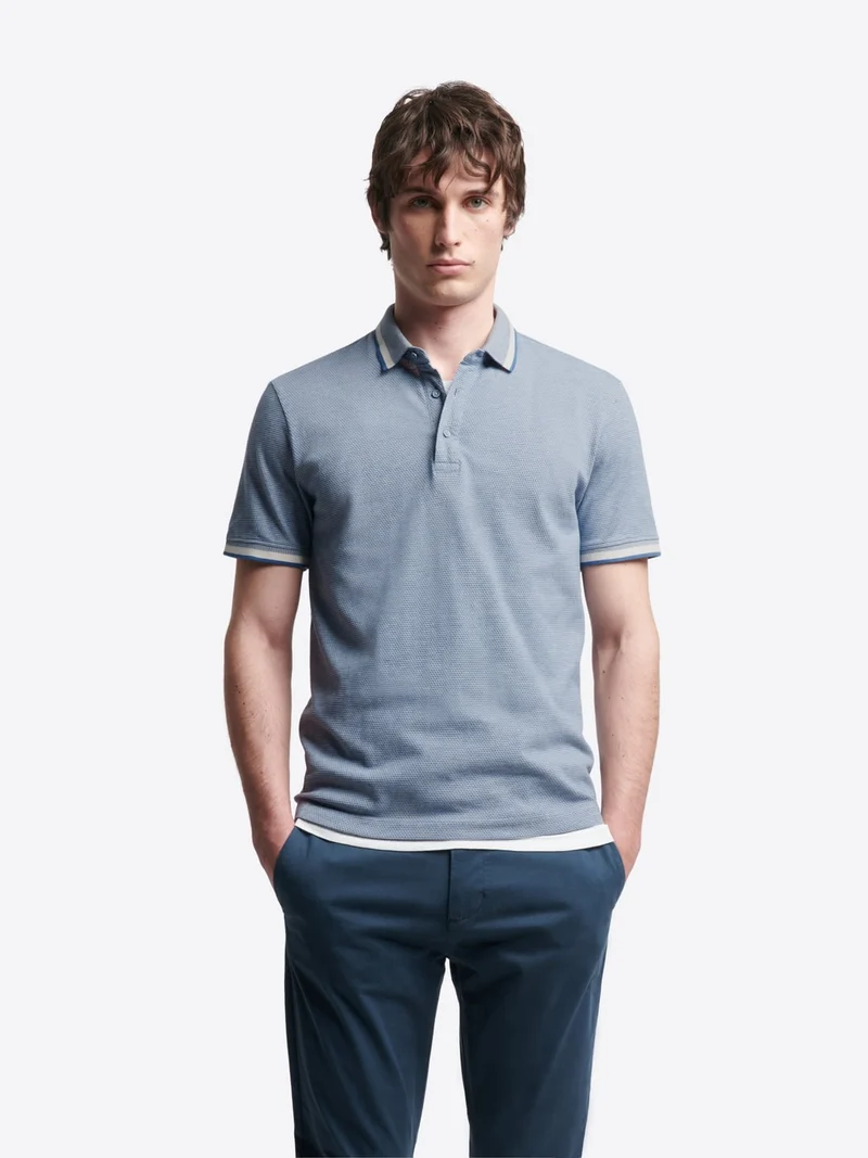 Polo col boutonné en coton bio