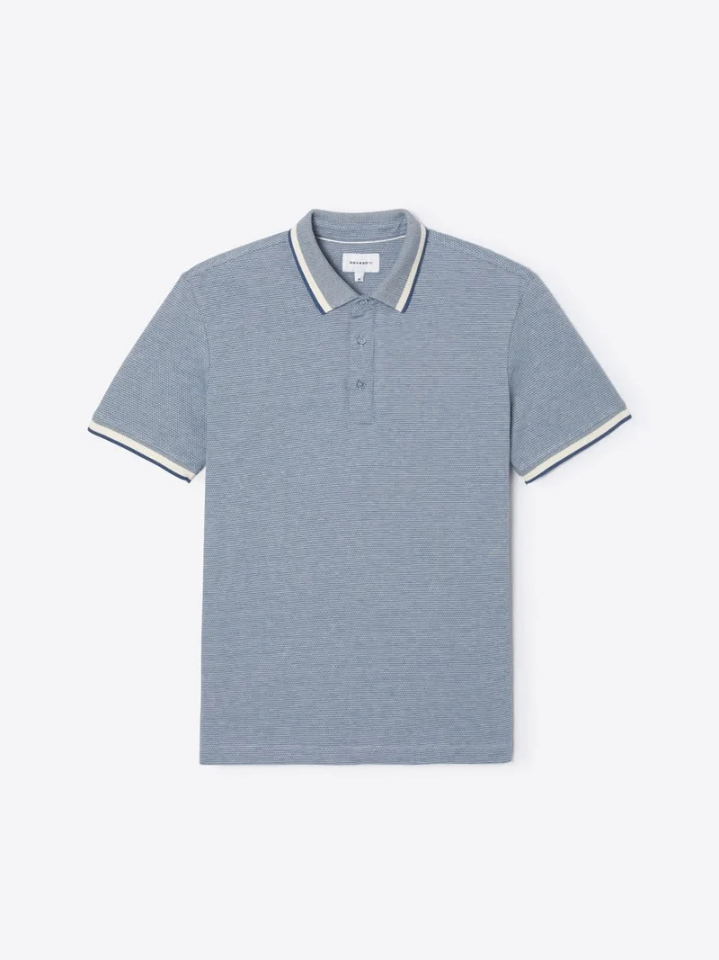 Polo col boutonné en coton bio