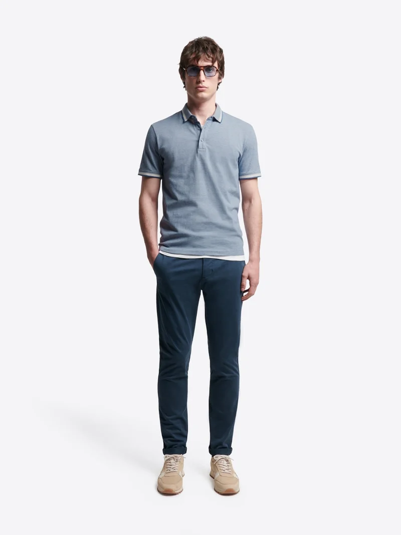 Polo col boutonné en coton bio