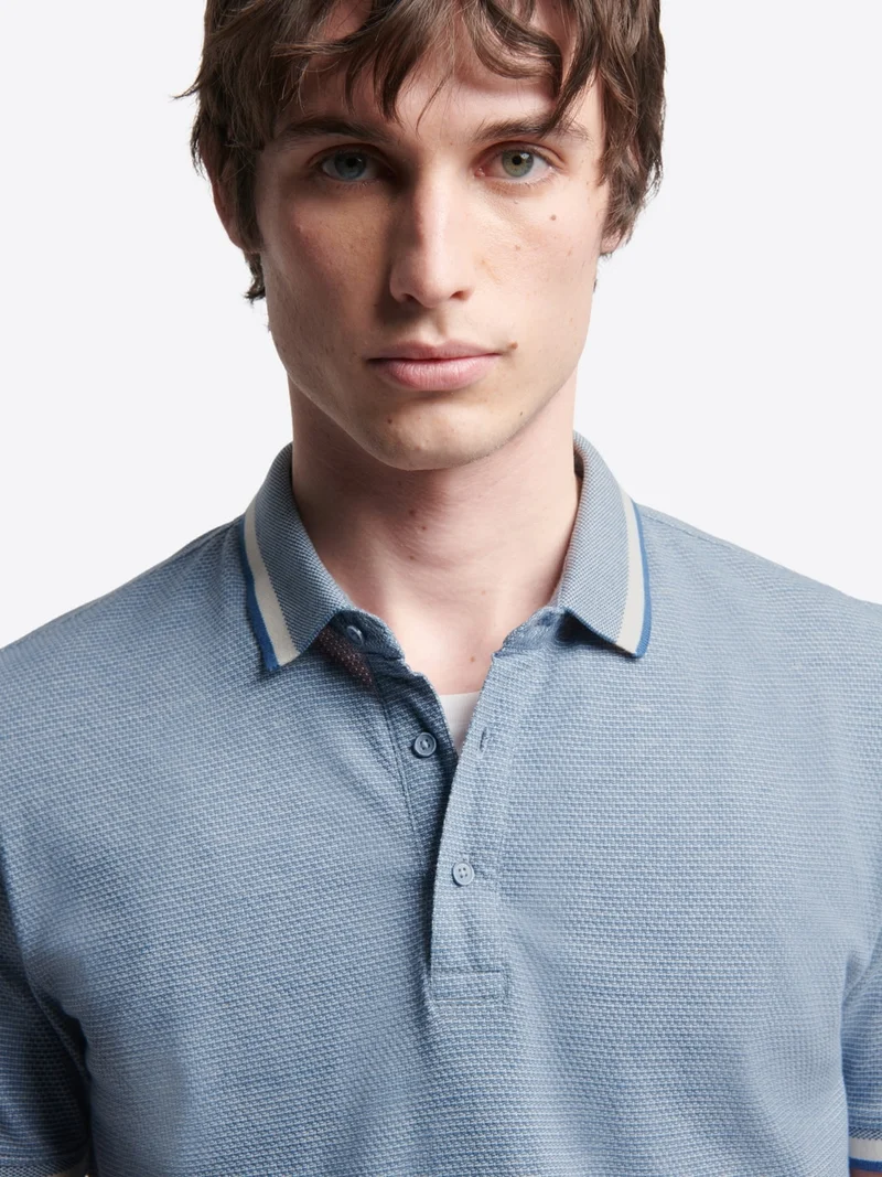 Polo col boutonné en coton bio