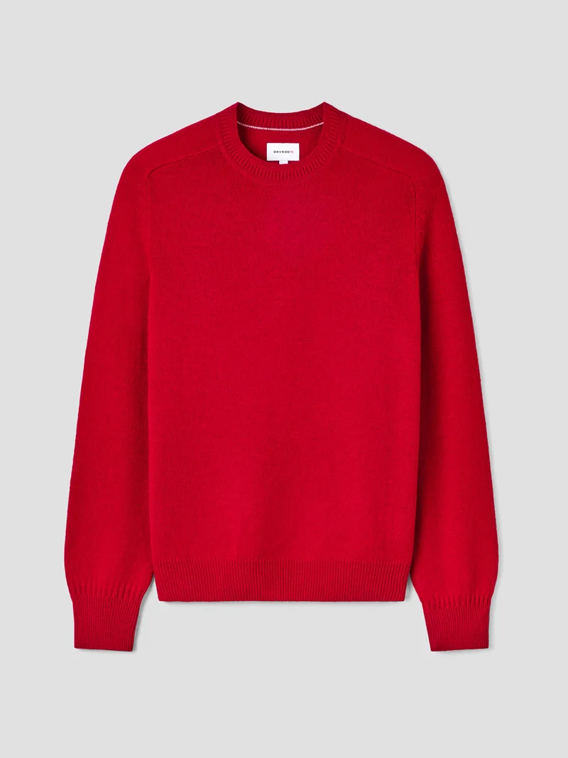 Pull col rond en laine mélangée