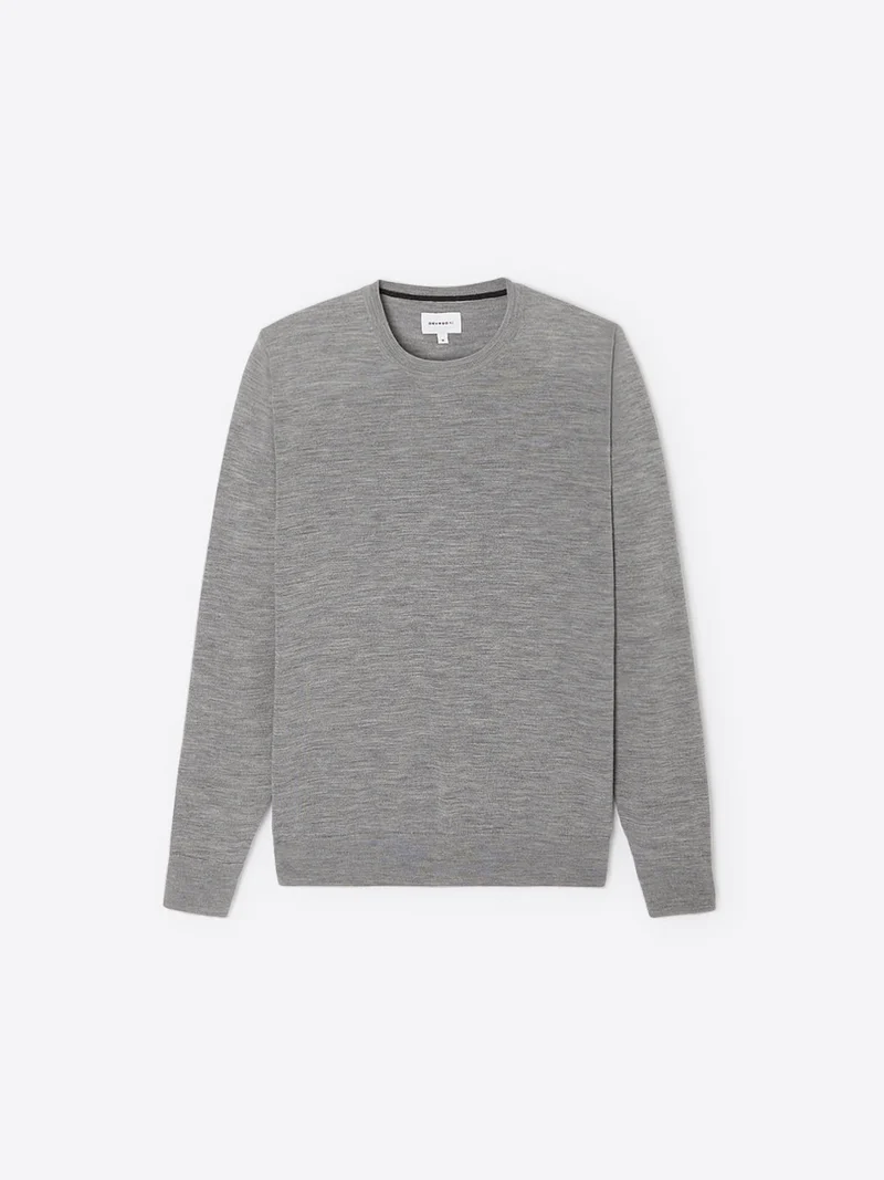 Pull col rond en laine Mérinos
