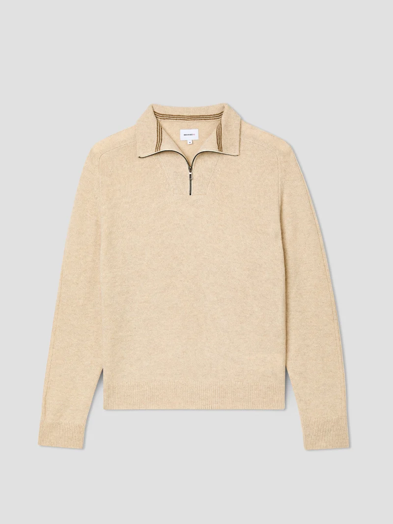 Pull col camionneur en laine mélangée