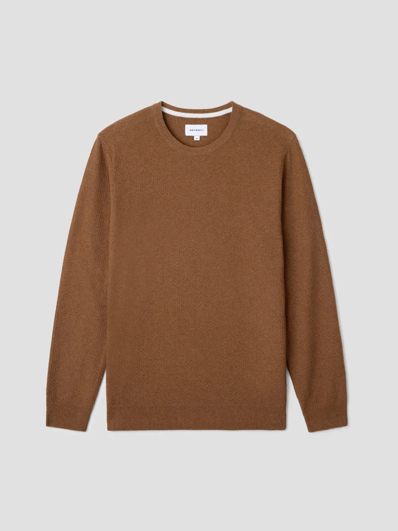 Pull col rond en coton bio