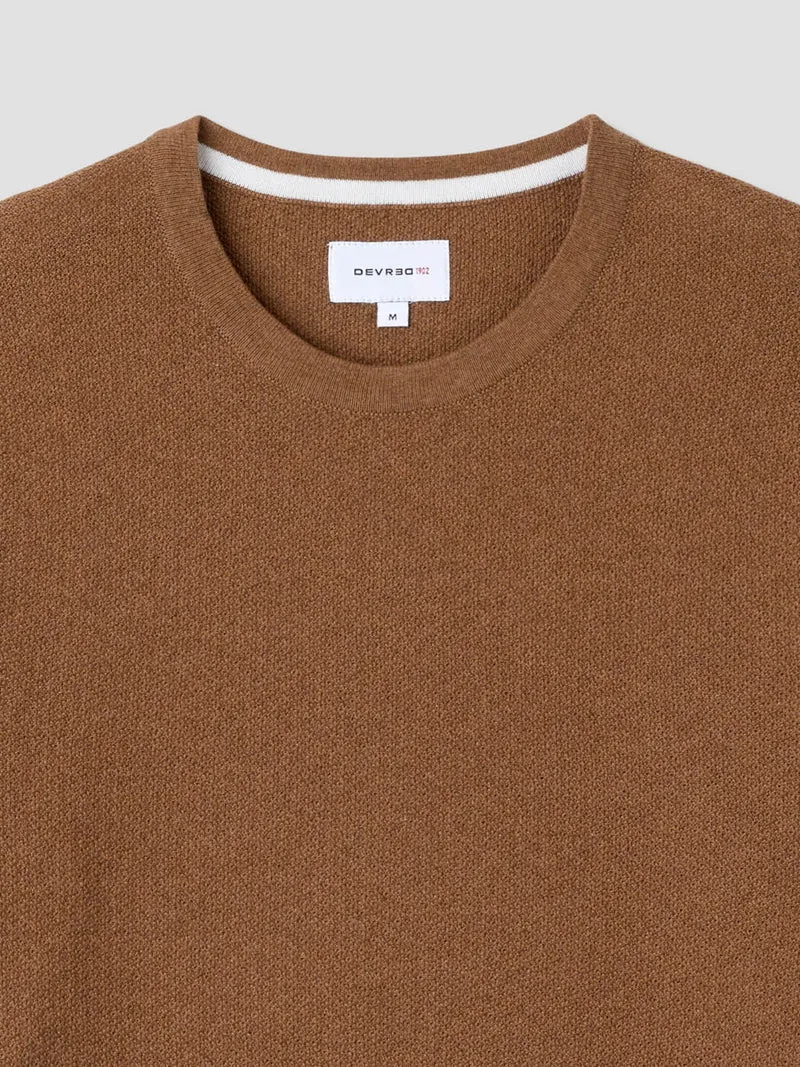 Pull col rond en coton bio