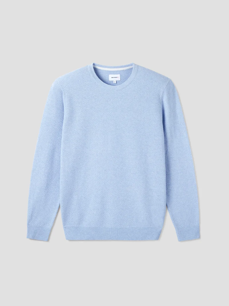 Pull col rond en coton bio