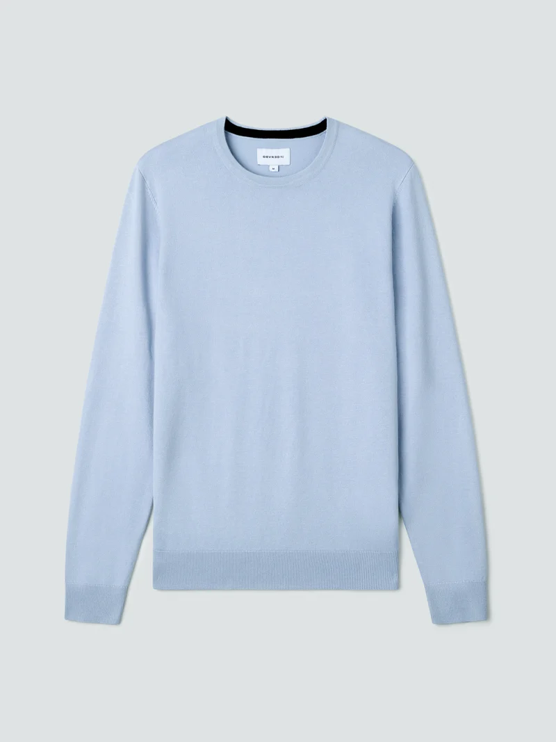 Pull col rond en viscose certifiée