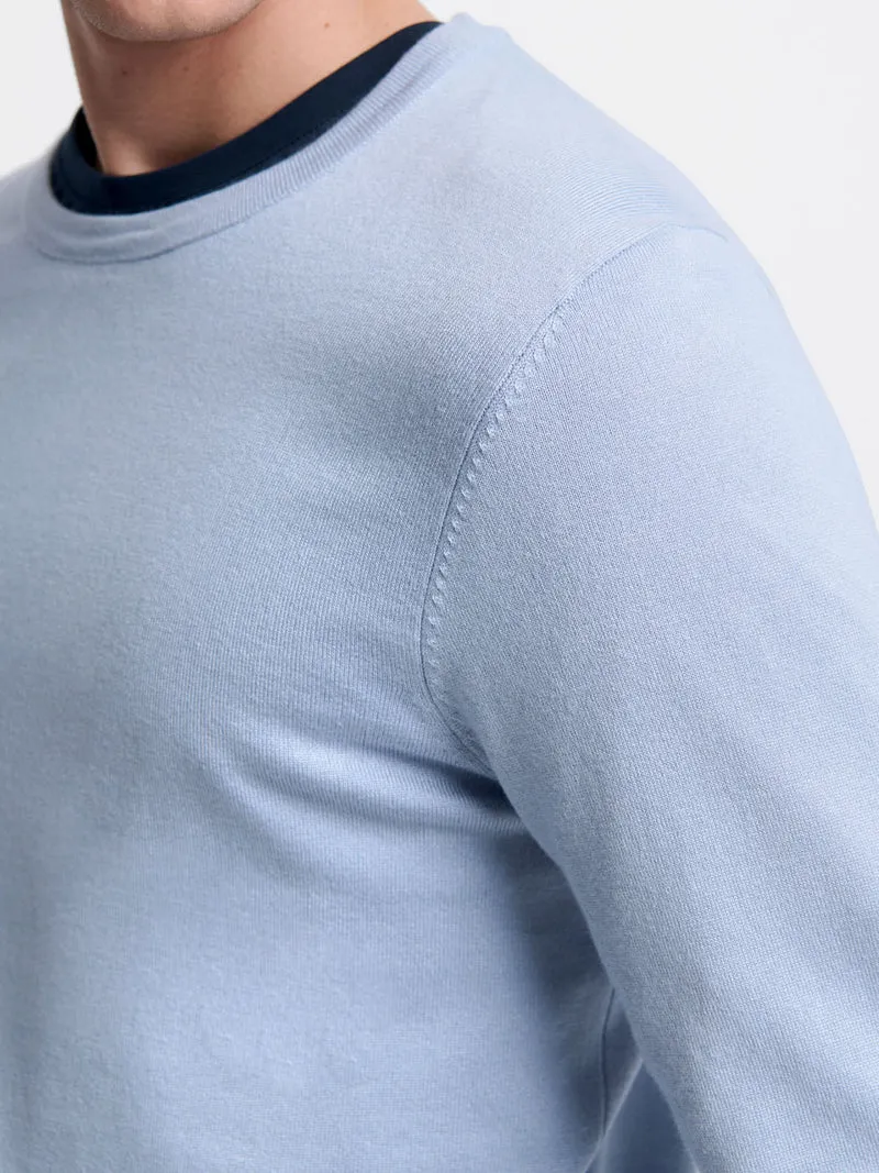 Pull col rond en viscose certifiée