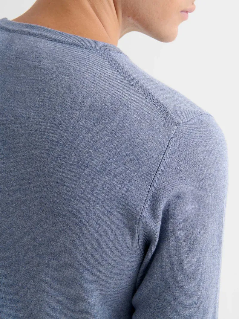 Pull col rond en jersey