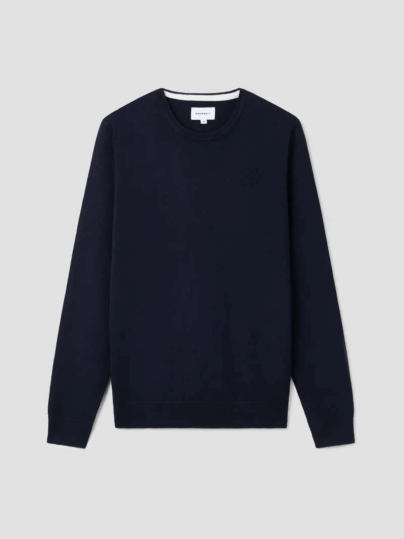Pull col rond en viscose certifiée