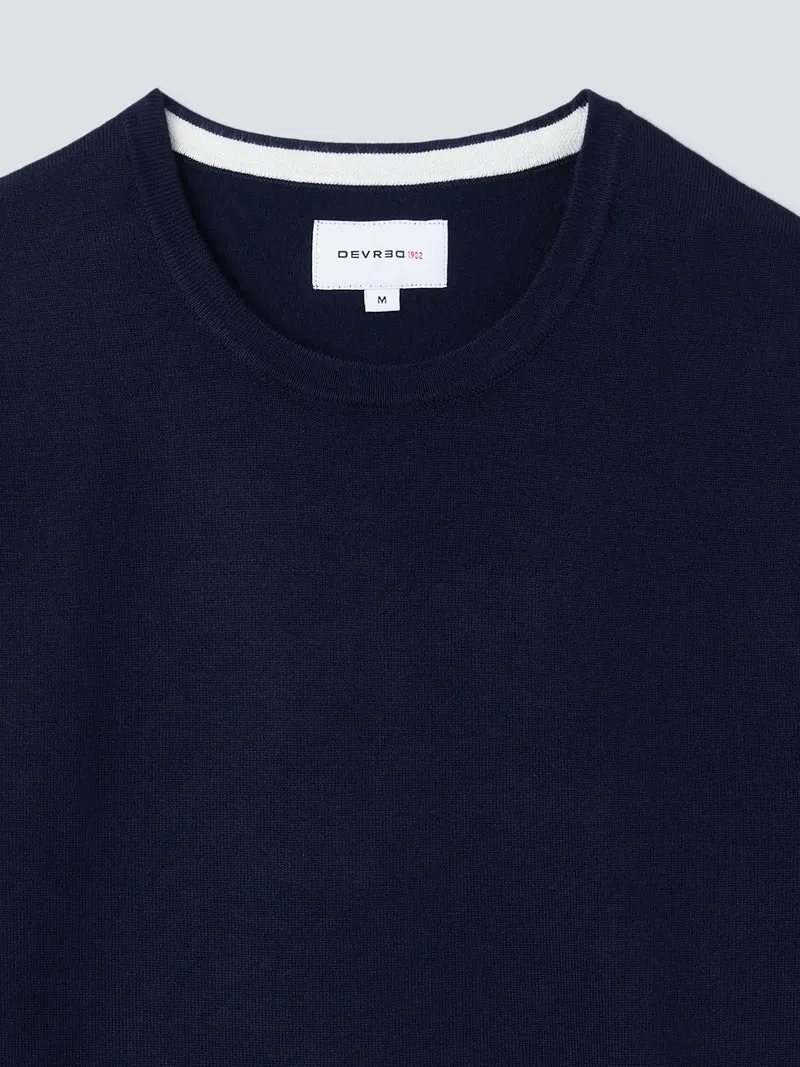 Pull col rond en viscose certifiée