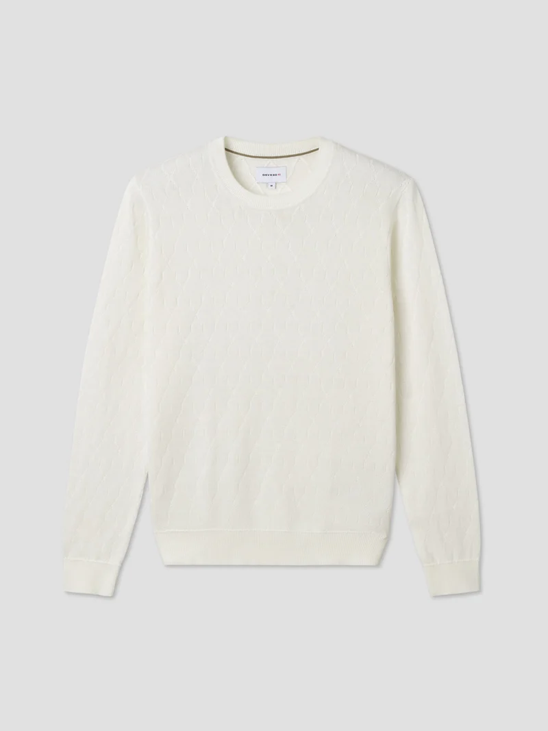 Pull col rond en coton
