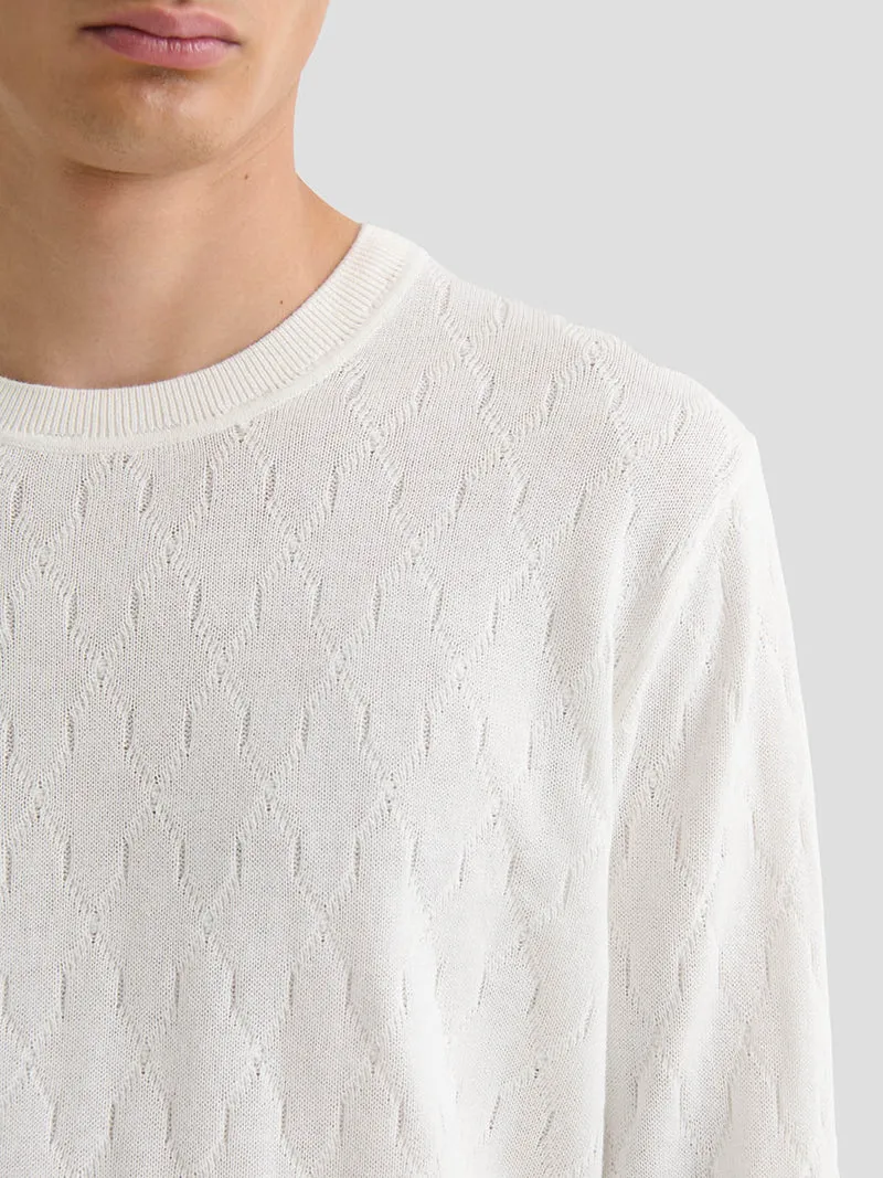 Pull col rond en coton