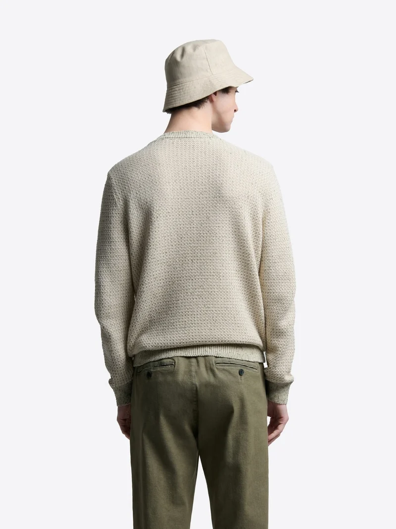 Pull col rond en coton