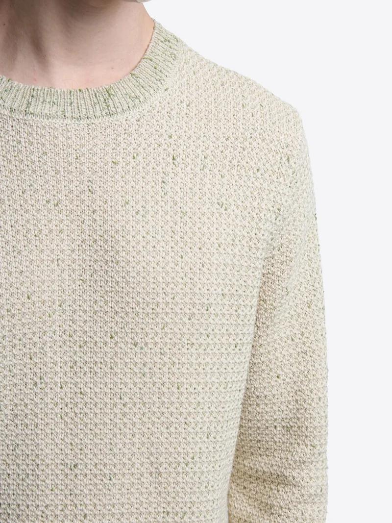 Pull col rond en coton
