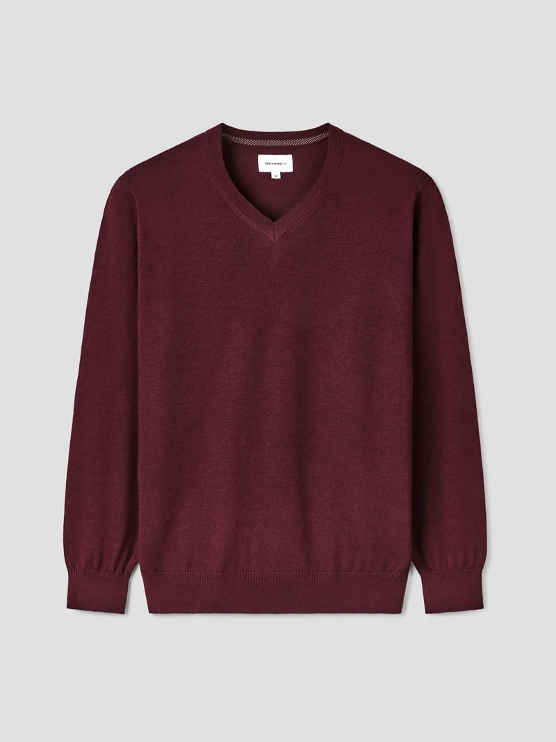 Pull col V en laine Mérinos