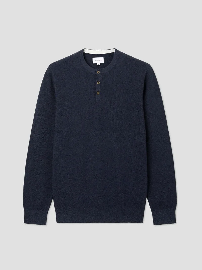 Pull boutonné en coton biologique