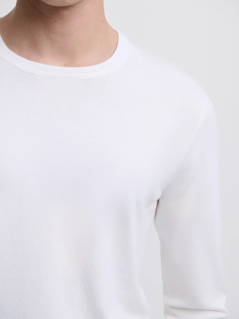Pull col rond en viscose certifiée