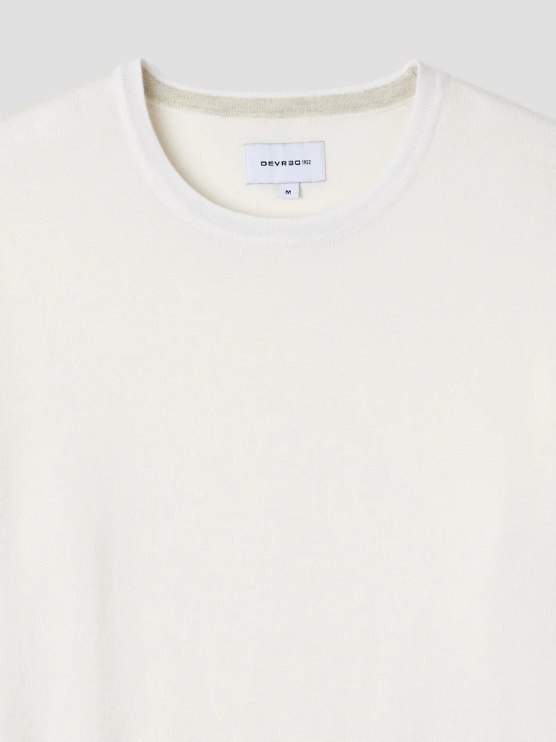 Pull col rond en viscose certifiée