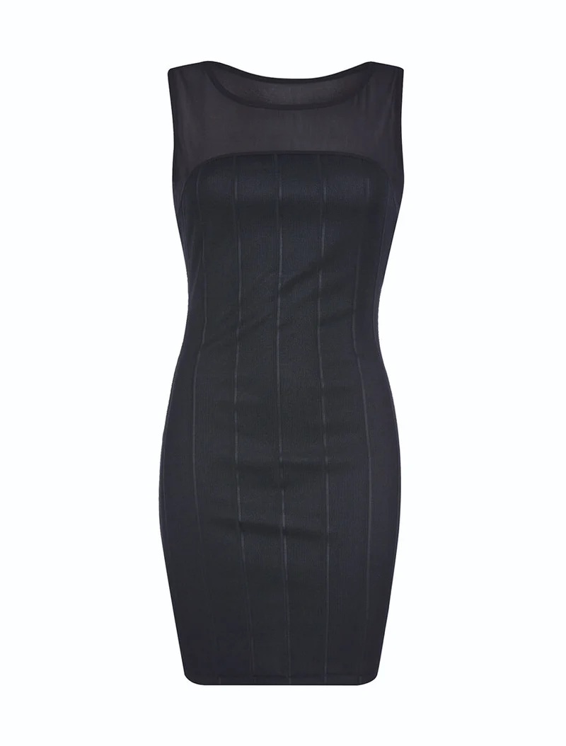 Robe stretch dos nu - Noir