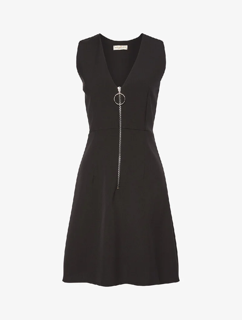 Robe grand zip - Noir