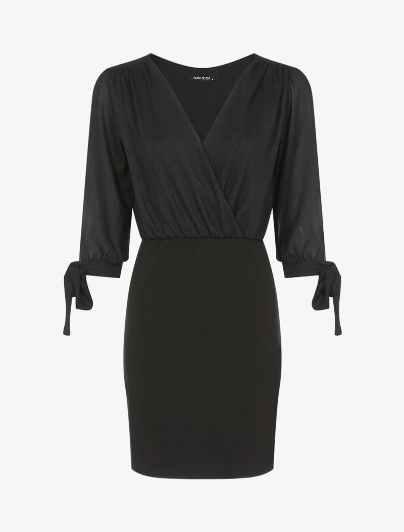 Robe à buste coupe boule - Noir
