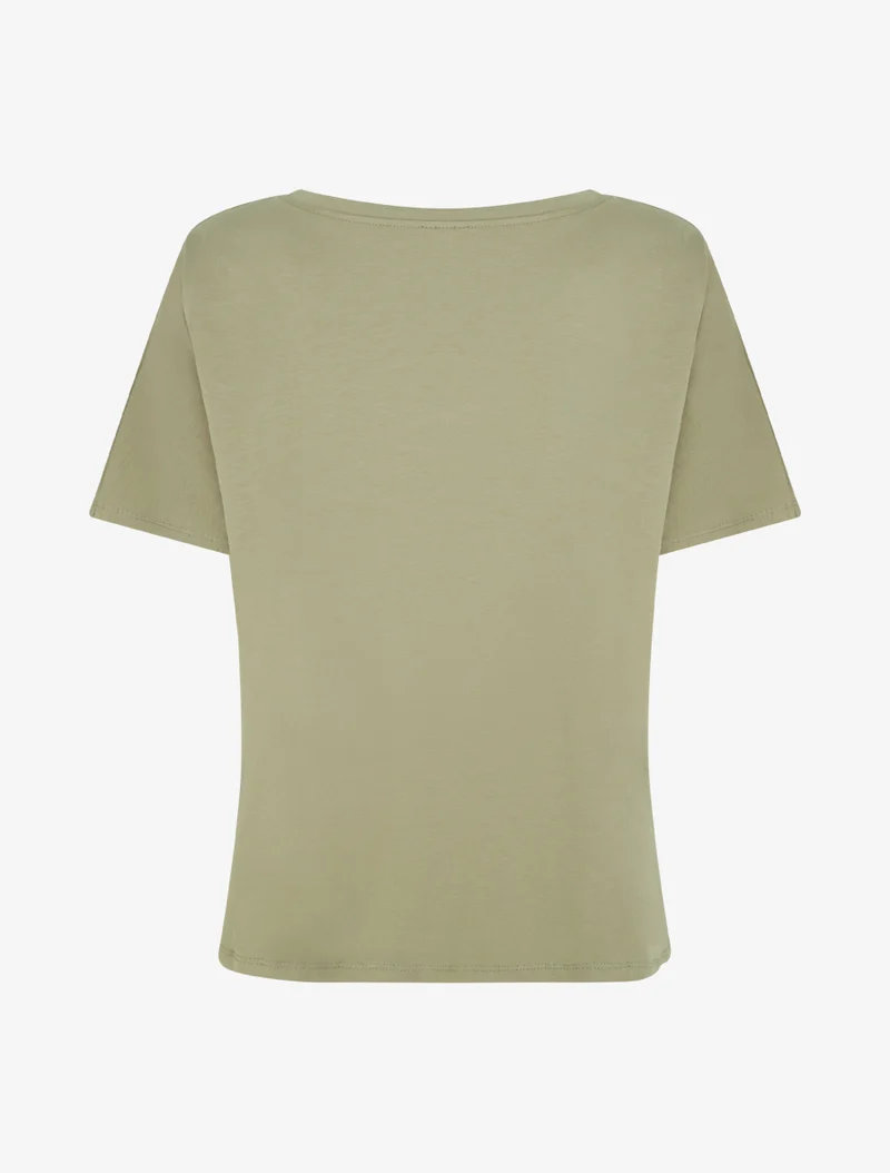T-shirt large étoile - Kaki