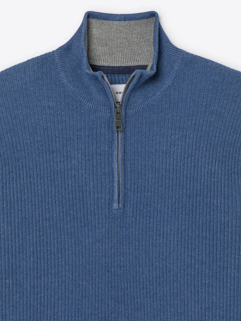 Pull col cheminée zip viscose certifiée