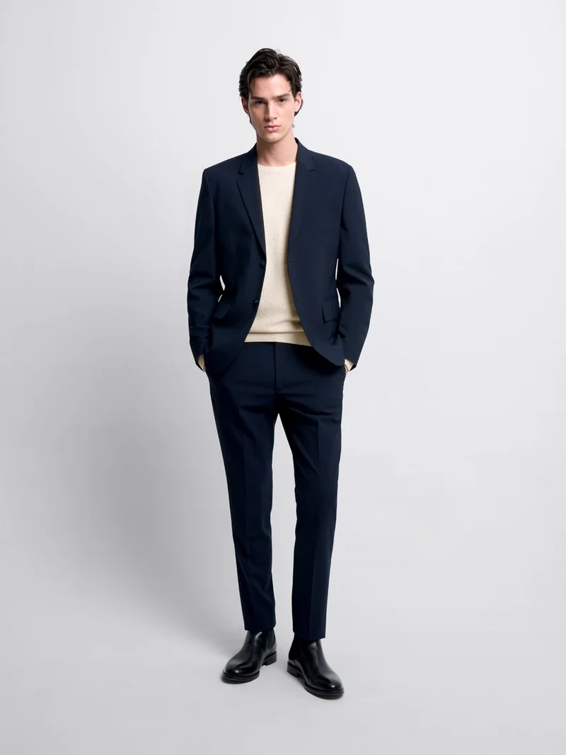 Pull col rond en coton bio