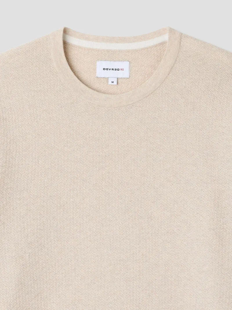 Pull col rond en coton bio