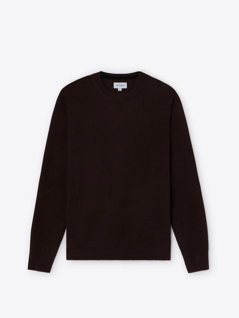 Pull col rond en laine