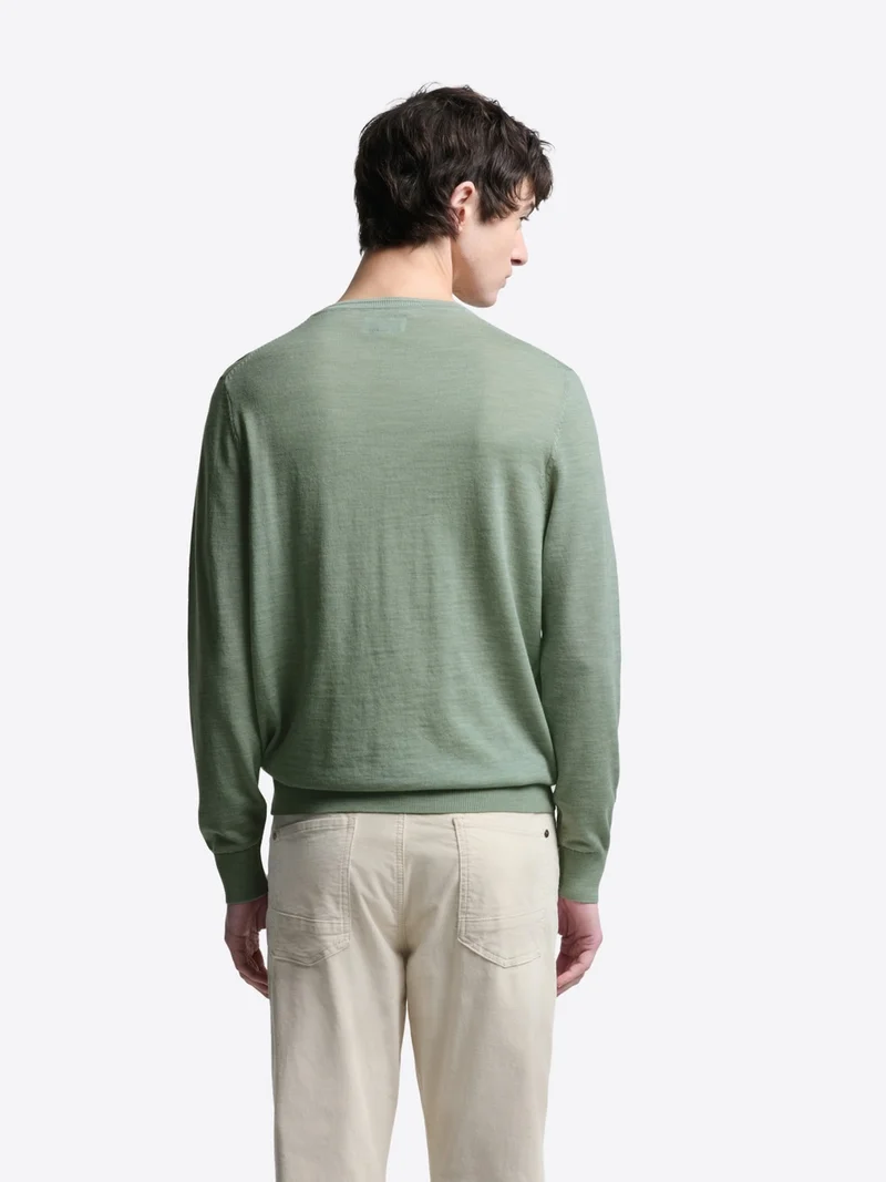 Pull col rond en laine Mérinos