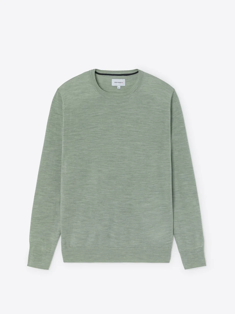 Pull col rond en laine Mérinos