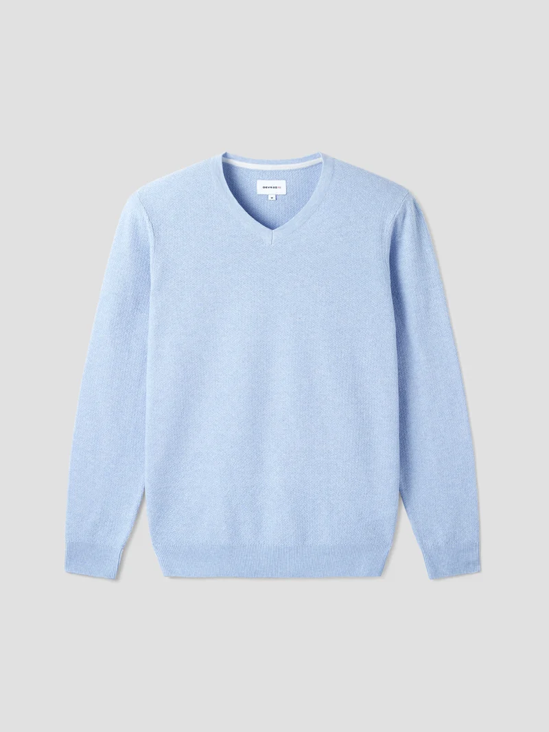 Pull col V en coton bio