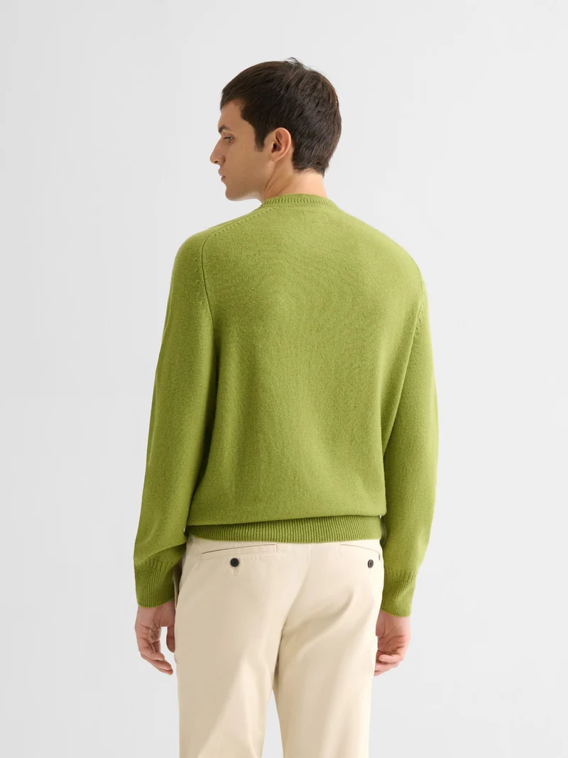 Pull col rond en laine mélangée