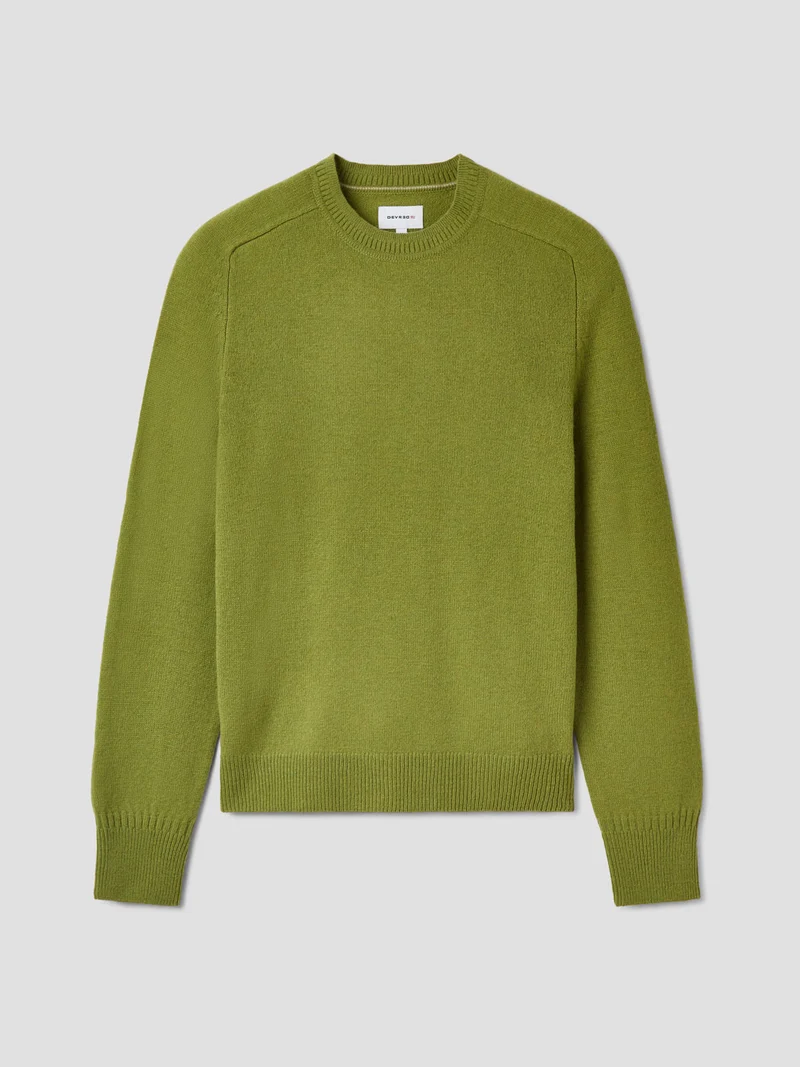 Pull col rond en laine mélangée