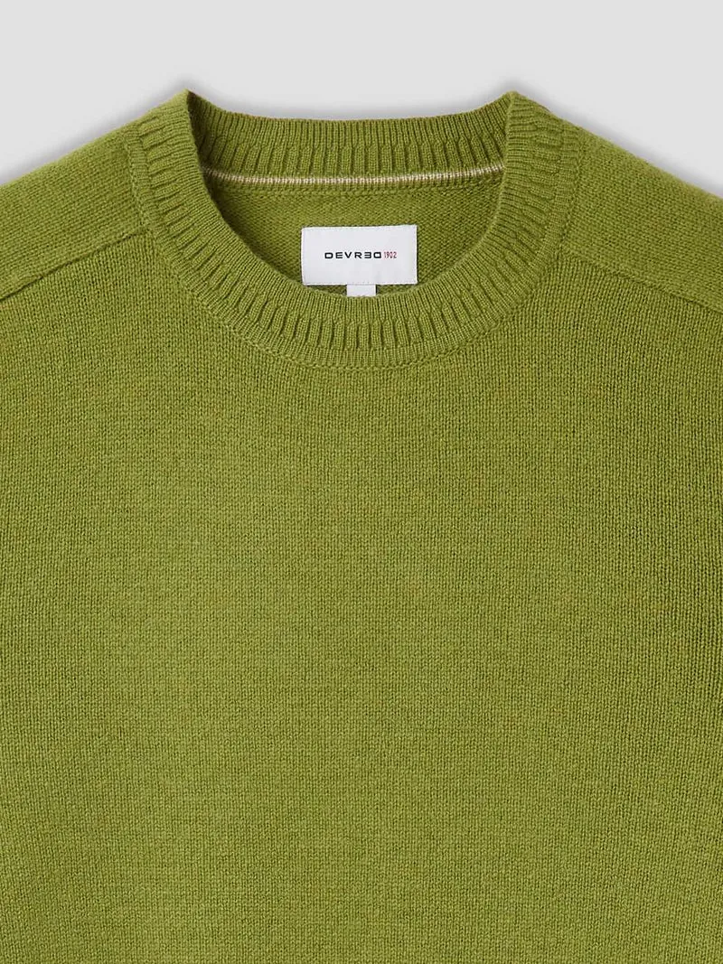 Pull col rond en laine mélangée