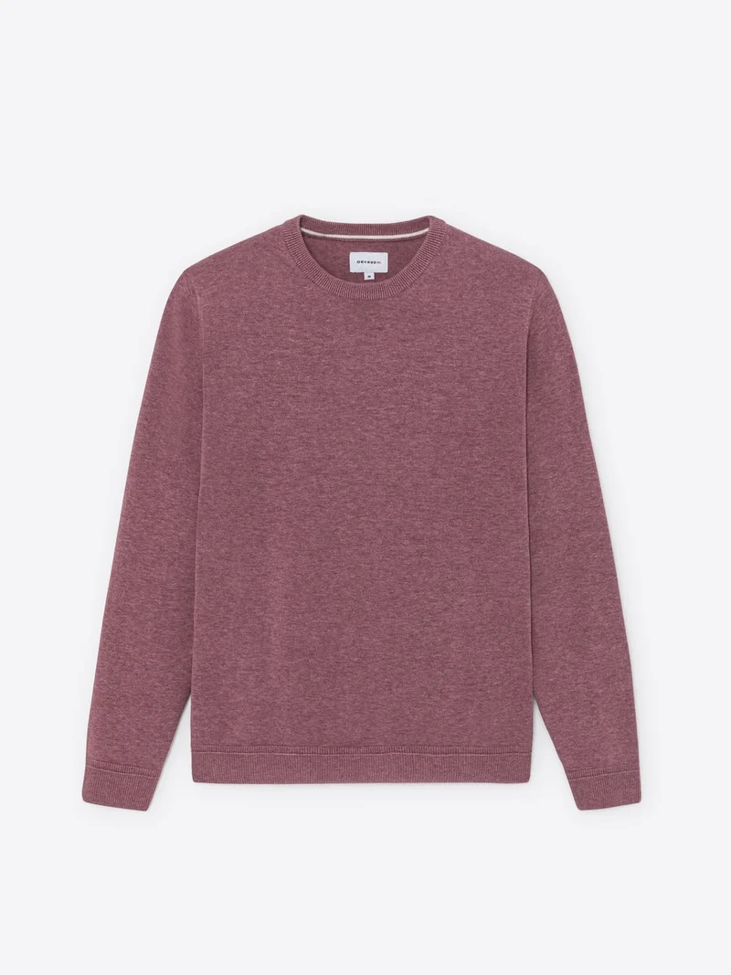 Pull col rond en coton bio