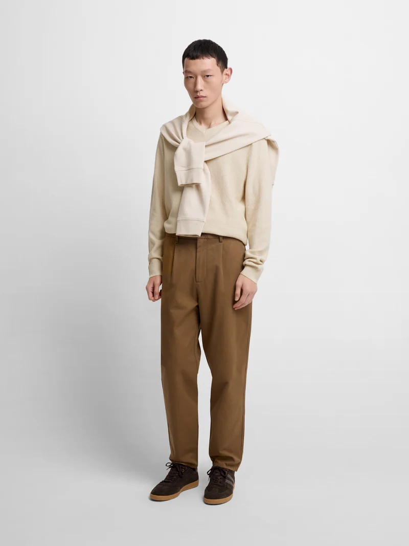 Pull col V en coton bio