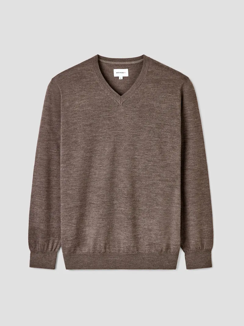 Pull col V en laine Mérinos
