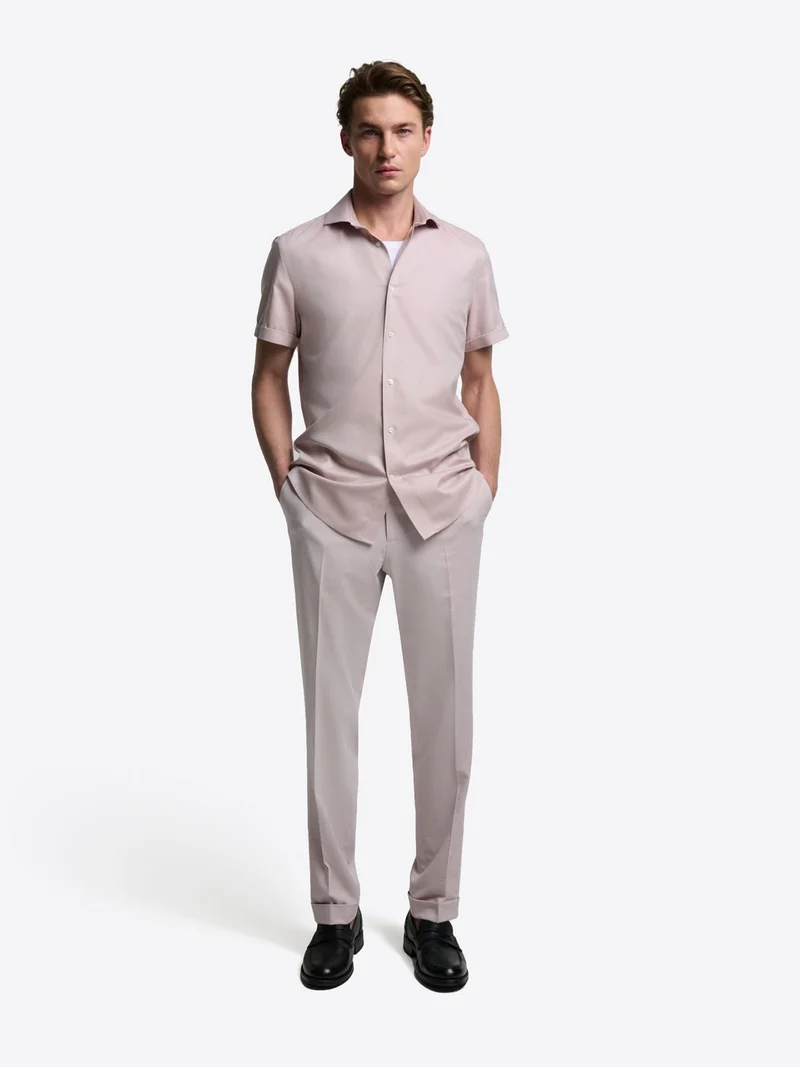 Chemise manches courtes double retors