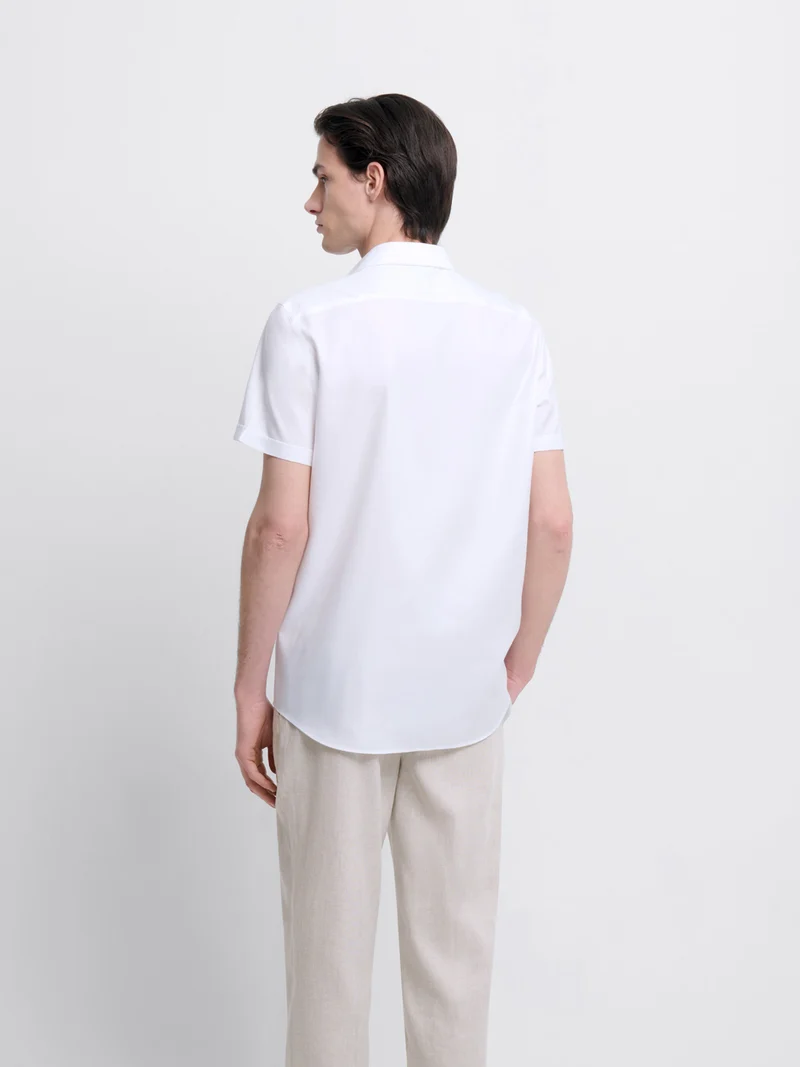 Chemise manches courtes sans repassage