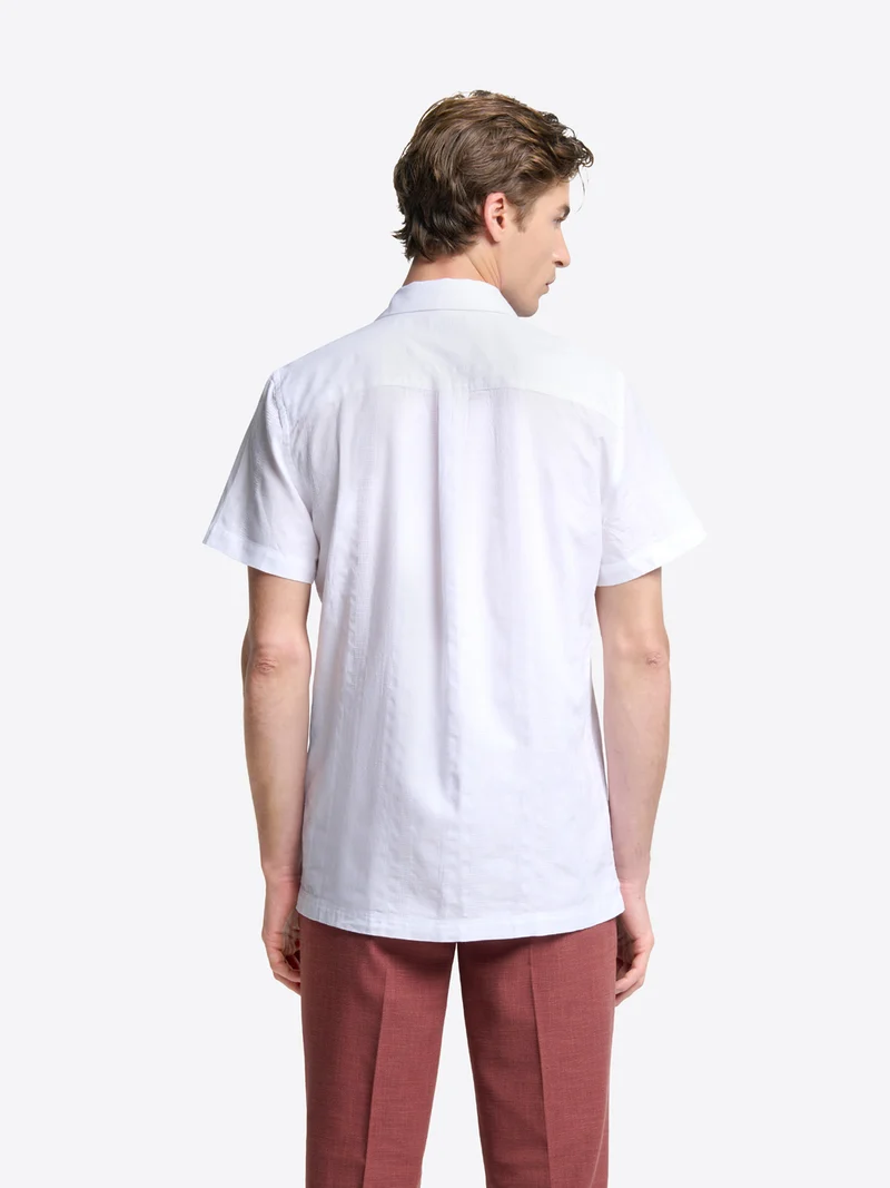 Chemise manches courtes regular en coton